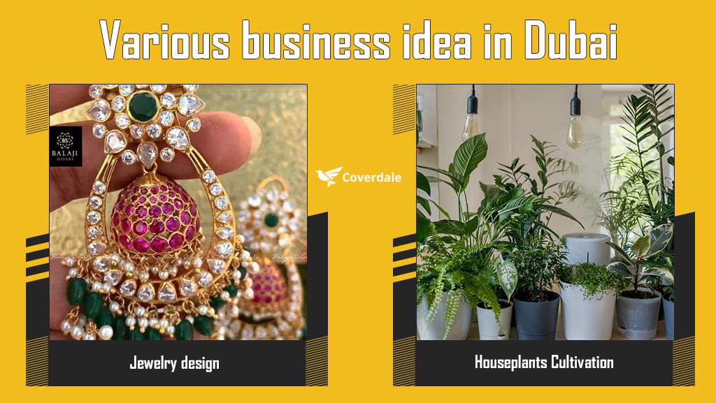 jewelry design houseplants cultivation business idea in Dubai