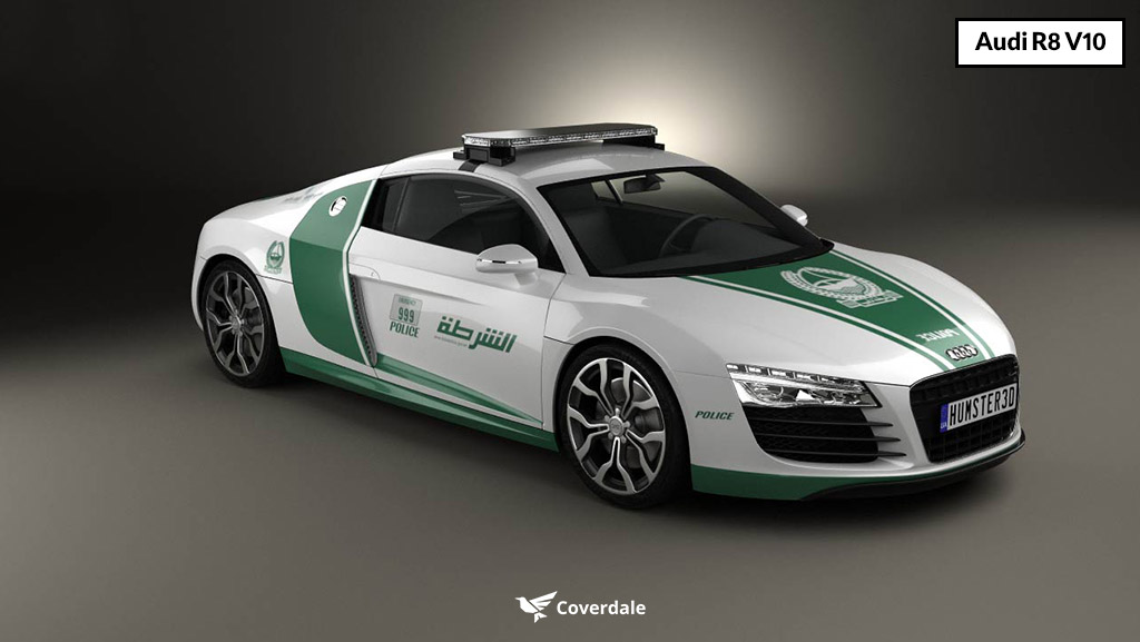 audi r8 v10 uae police cars 