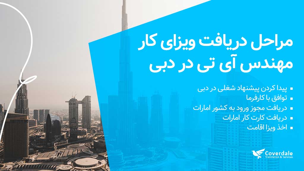 مراحل دریافت ویزای کار مهندسان آی تی در دبی