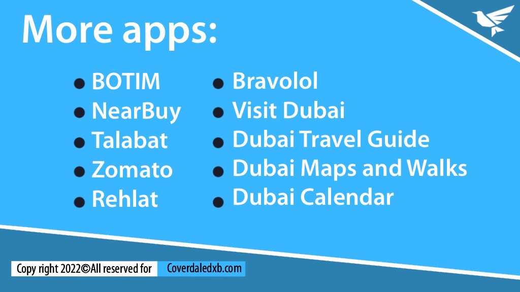 best apps for Dubai's tourists