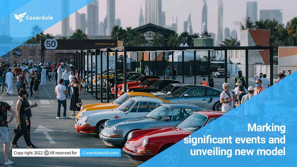 Dubai celebration of icons of Porsche